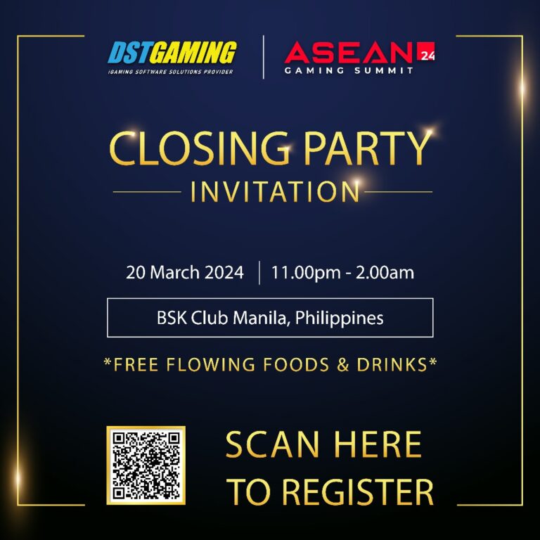 Closing Party Invitation (Asean Gaming Summit)