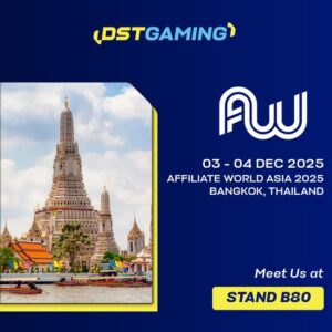 DSTGAMING will attend Affiliate World Asia 2025 on 3–4 December in Bangkok, Thailand at Stand B80.