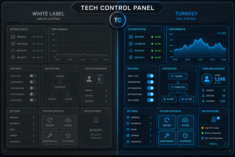 White Label Vs Turnkey
